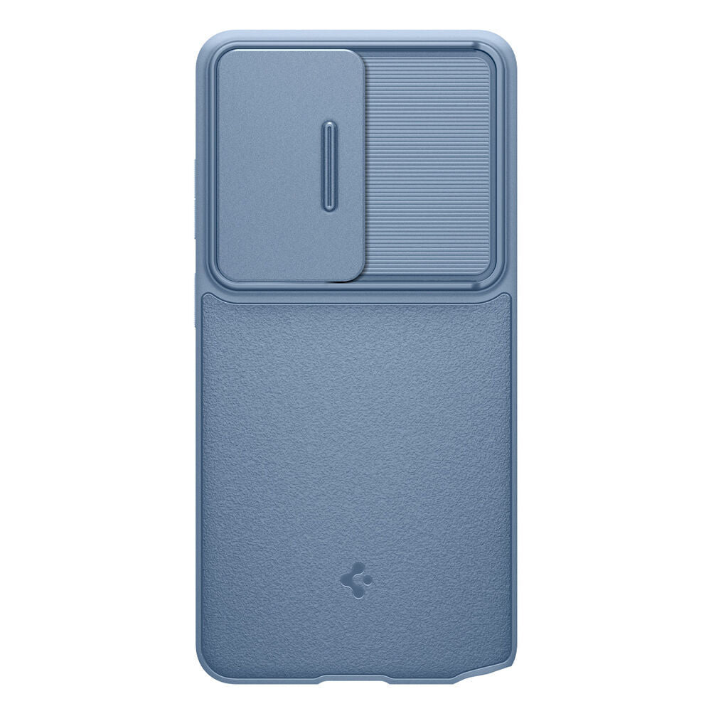 Spigen Optik Armor Galaxy S26 Ultra Light Blue sliding camera cover open