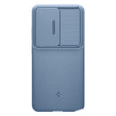 Spigen Optik Armor Galaxy S26 Ultra Light Blue sliding camera cover open