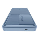 Spigen Optik Armor Galaxy S26 Ultra Light Blue raised screen edge