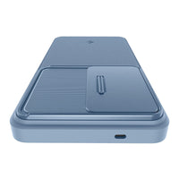 Spigen Optik Armor Galaxy S26 Ultra Light Blue raised screen edge