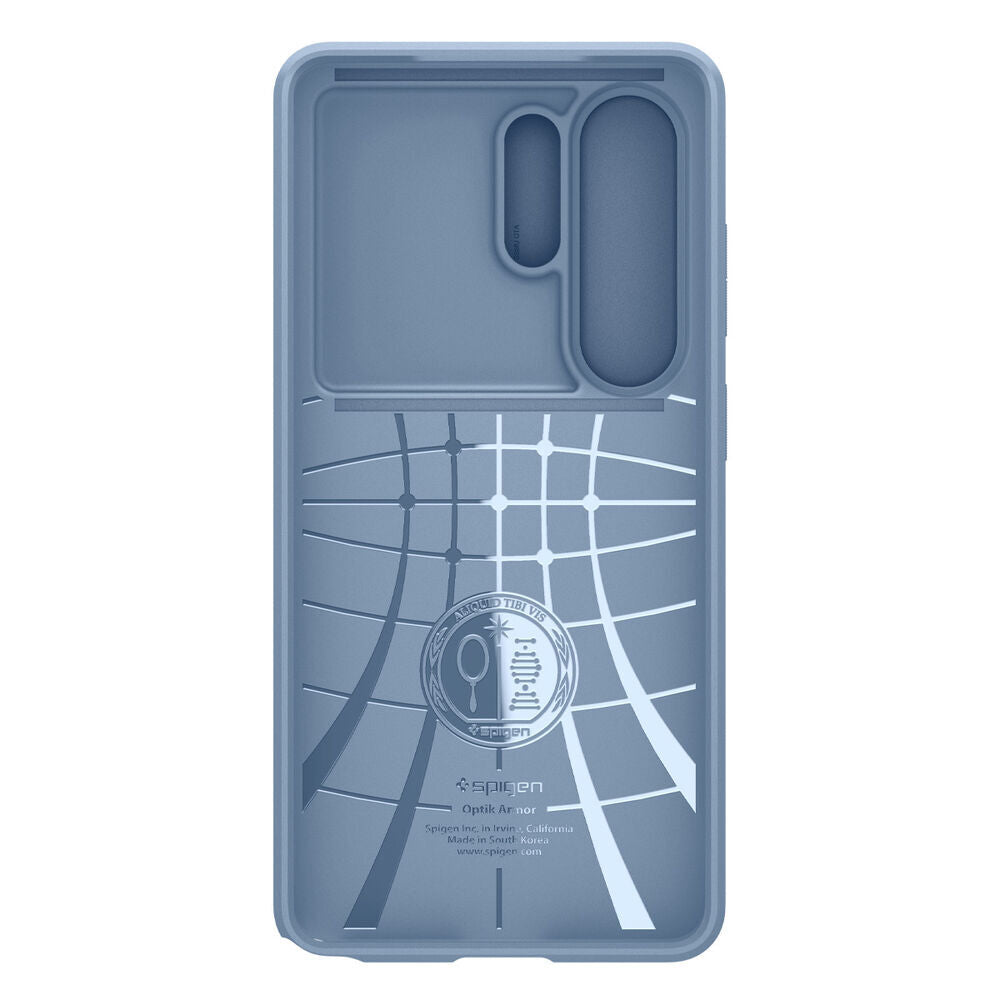 Spigen Optik Armor Galaxy S26 Ultra Light Blue lens cover closed