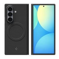 Frost finish texture detail on Spigen Airskin Aramid Z Fold 8 Ultra case