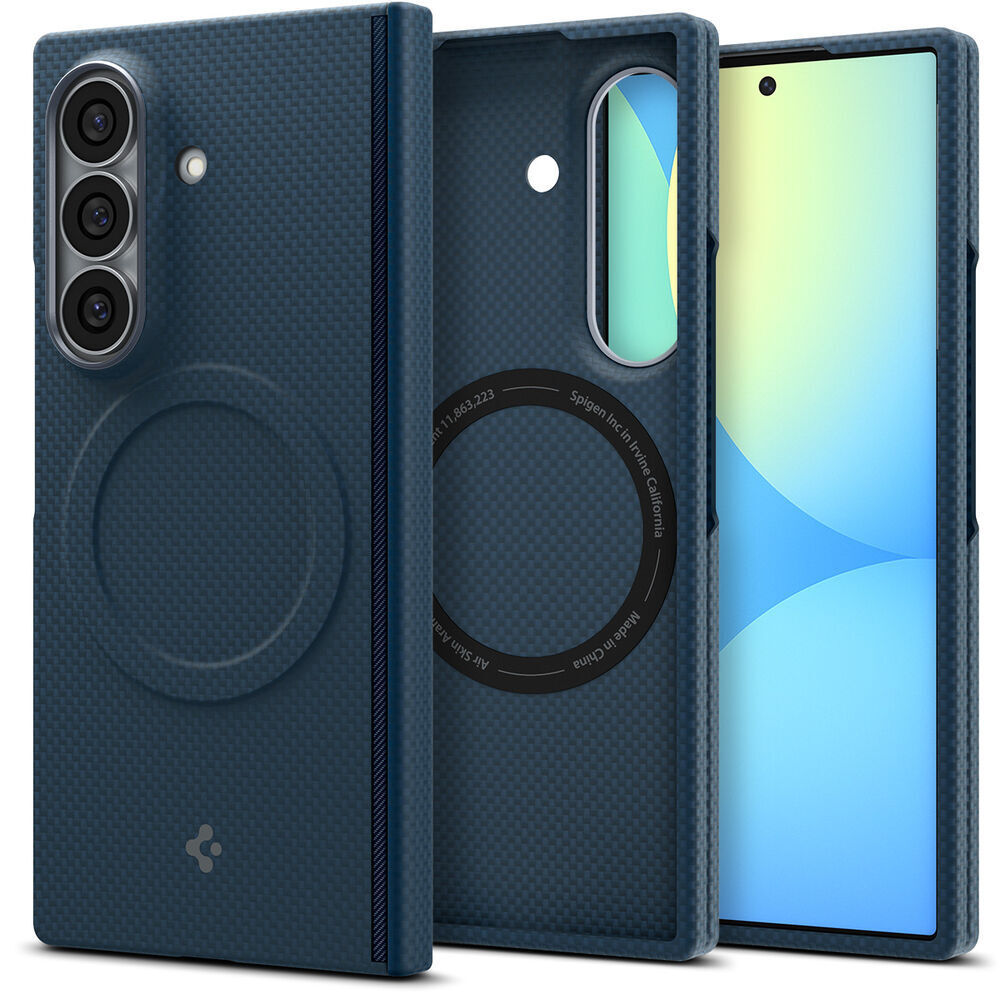 Spigen Airskin Aramid MagFit case for Samsung Galaxy Z Fold 8 Ultra in Navy