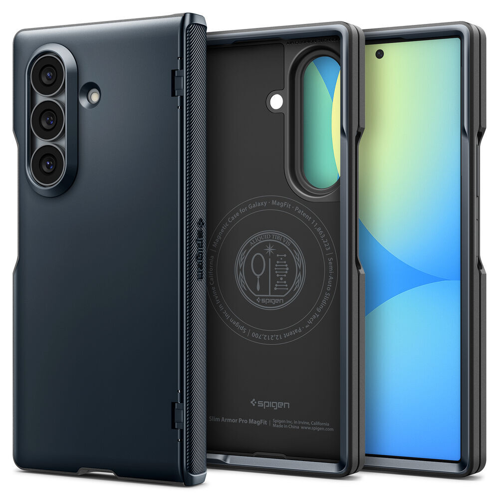 Spigen Slim Armor Pro MagFit case for Samsung Galaxy Z Fold 8 Ultra in Metal Slate