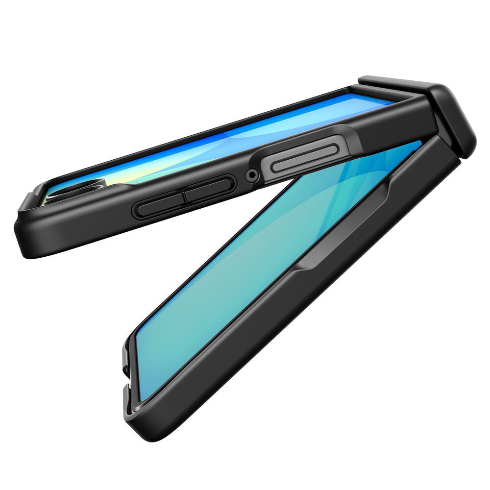Spigen Air Fit Pro MagFit attached to MagSafe charger on Galaxy Z Flip 8
