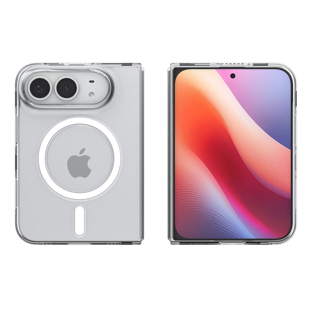 Spigen Air Skin MagFit case for iPhone Duo, Clear Case / White Ring, view 3