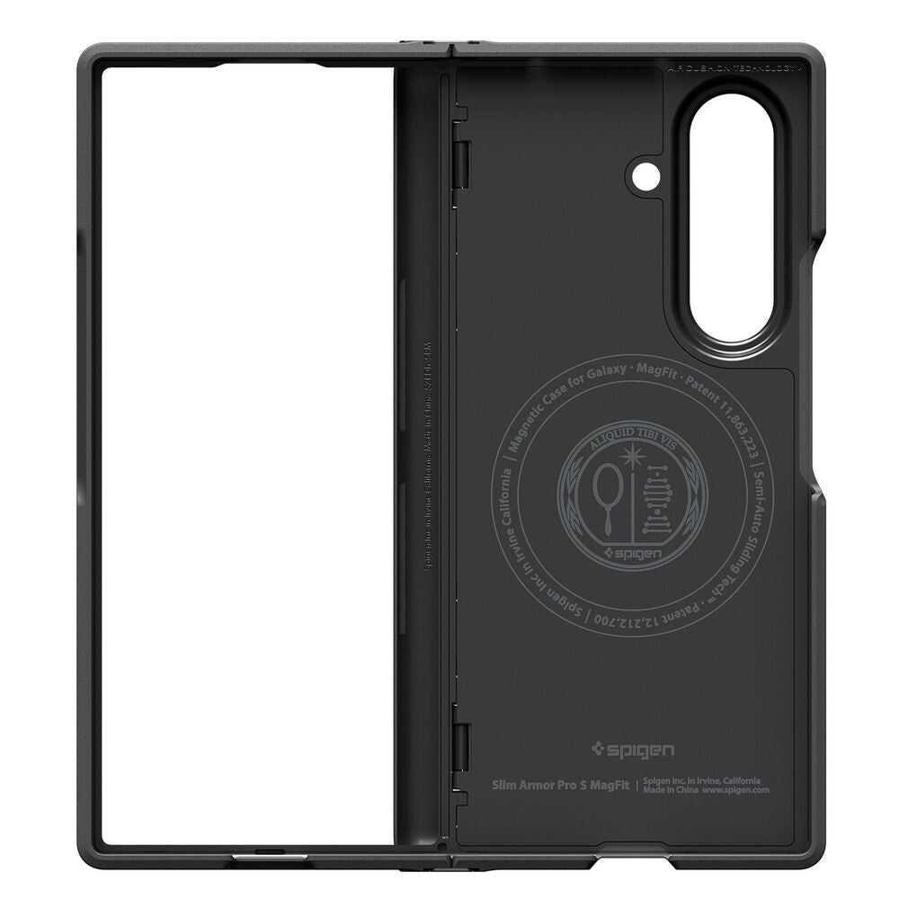 Spigen Slim Armor Pro S close-fitting frame on folded Galaxy Z Fold 8 Ultra