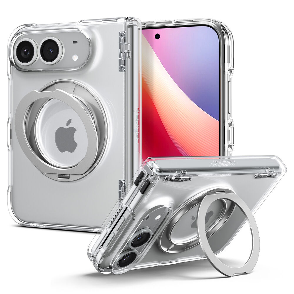 iPhone Duo SPIGEN Ultra Hybrid Pro S MagFit Clear Case with Kickstand
