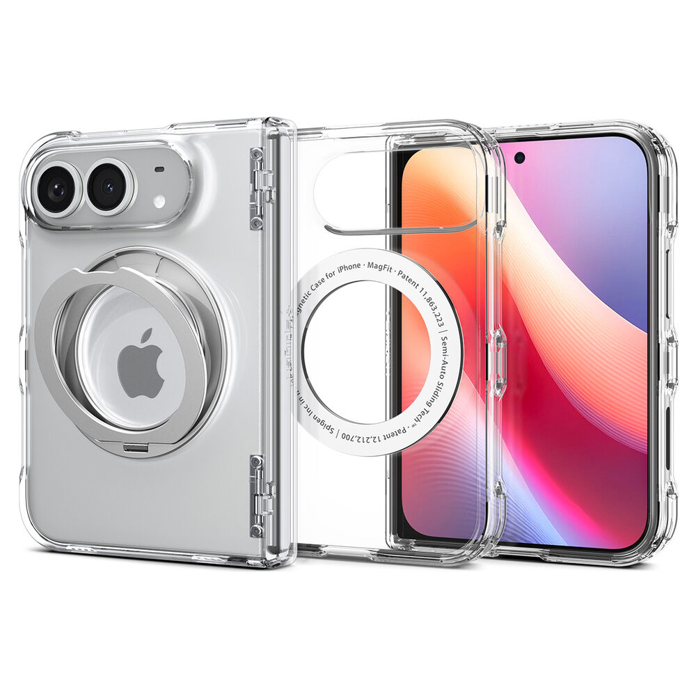 iPhone Duo SPIGEN Ultra Hybrid Pro S MagFit Clear Case with Kickstand