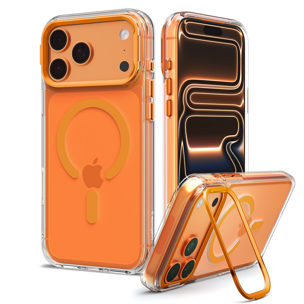 Spigen Ultra Hybrid Optik S iPhone 18 Pro Clear with Orange ring