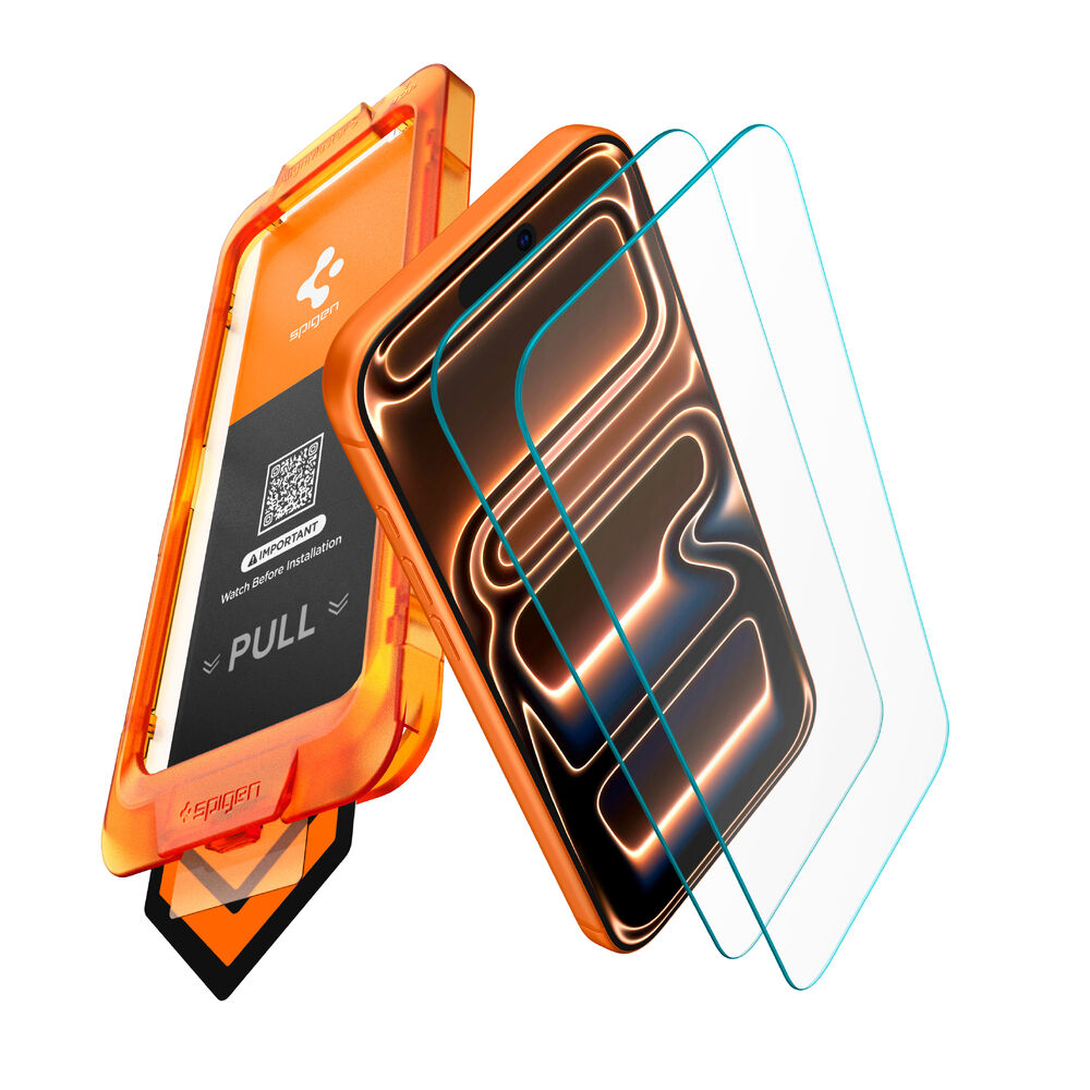 Two Spigen anti reflection glass protectors and the AlignMaster tray
