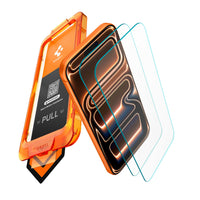 Two Spigen anti reflection glass protectors and the AlignMaster tray