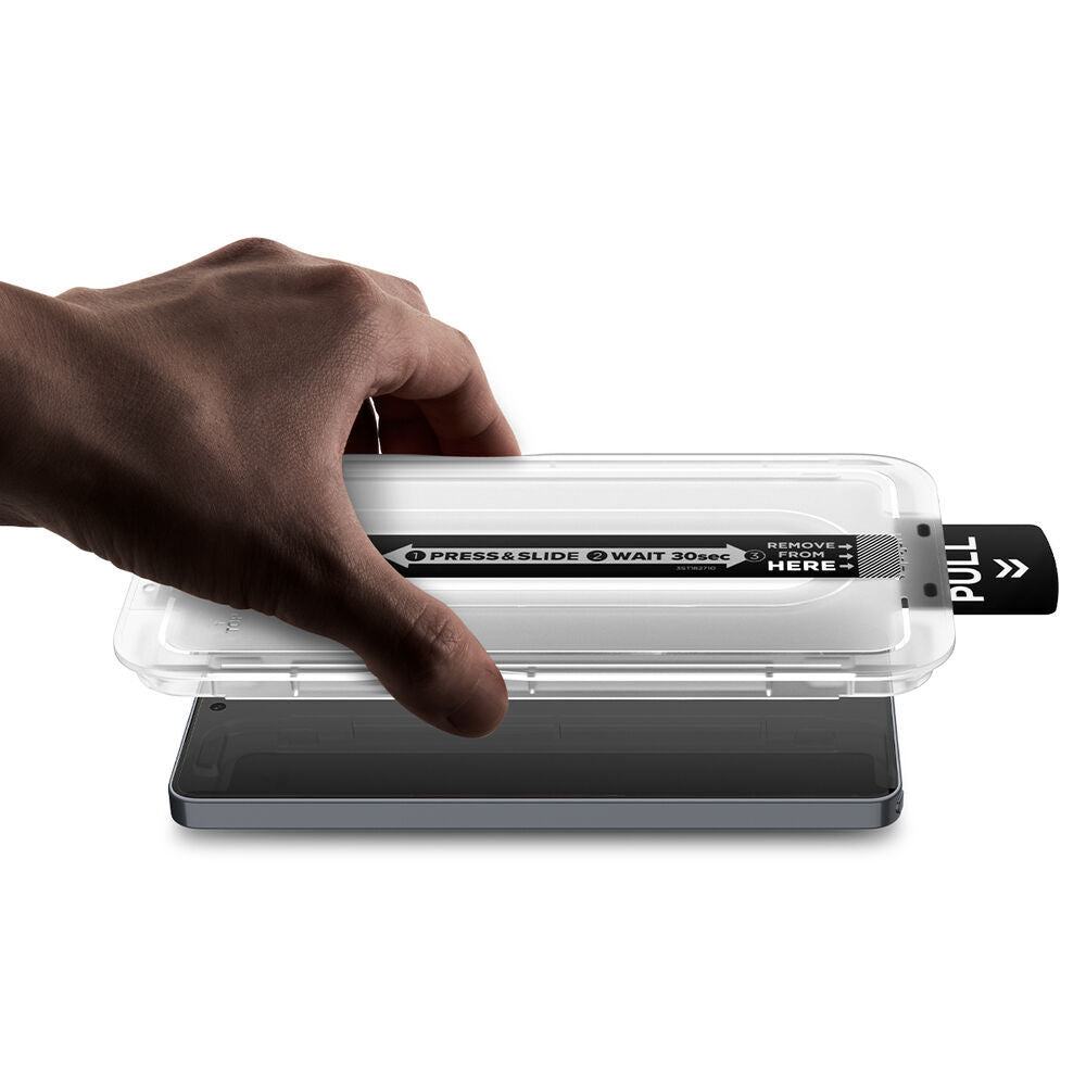 Spigen Galaxy S26 Ultra EZ Fit Pro screen protector packaging front and back detail