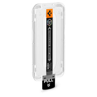 Spigen EZ Fit Pro Anti Reflection installation tray front view for Galaxy S26 Ultra
