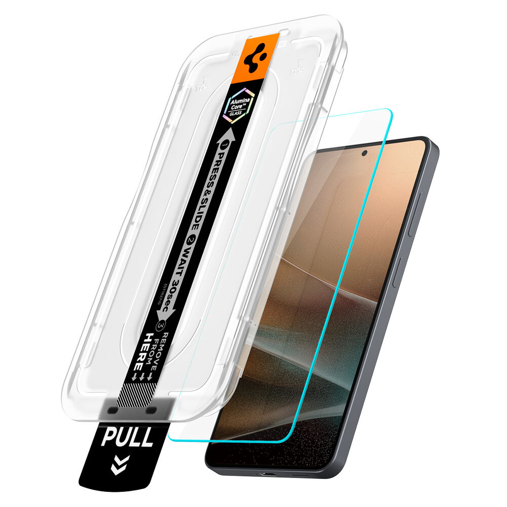 Two Spigen EZ Fit Pro screen protectors and full cleaning kit for Galaxy S26+