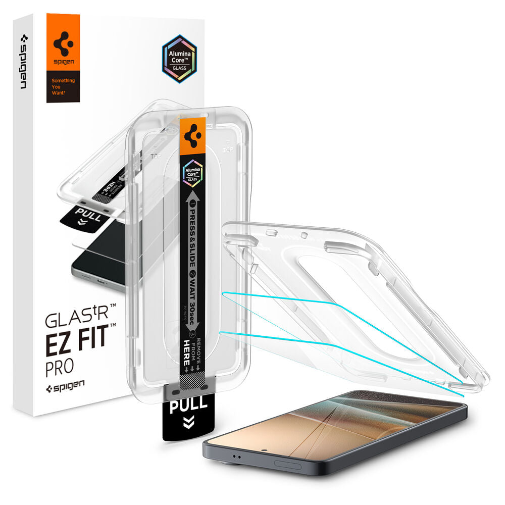 Spigen EZ Fit Pro screen protector Galaxy S26+ packaging and product overview