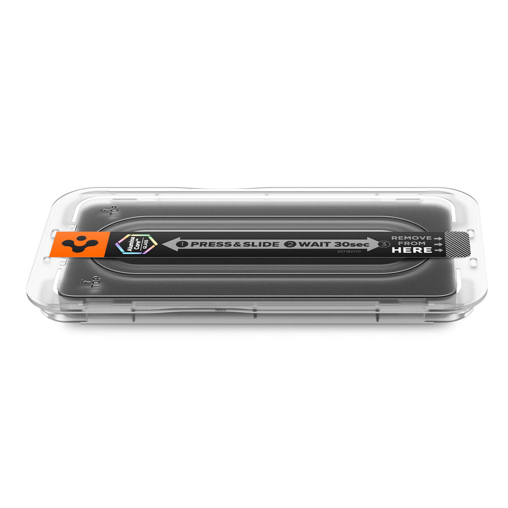 Spigen Galaxy S26+ privacy screen protector ultra-thin profile side view