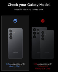 Spigen Galaxy S26+ Optik Pro EZ Fit alignment tray camera lens installation