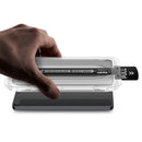 Spigen Galaxy S26 privacy screen protector ultra-thin profile side view