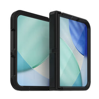 OtterBox Defender Pro XT case for iPhone Duo in Black, unfolded front view