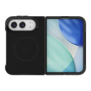 OtterBox Lumen case for iPhone Duo in Black, back and front unfolded