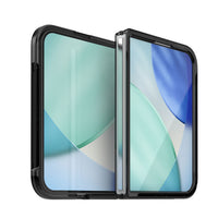 OtterBox Lumen case for iPhone Duo in Black, unfolded front view