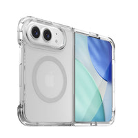 OtterBox Lumen case for iPhone Duo in Clear, angled back view