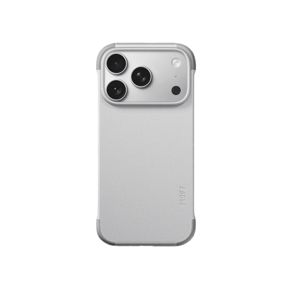 MOFT Frame MagSafe case for iPhone 17 Pro Max in Misty Cove MOVAS vegan leather