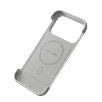 MagSafe accessory attaching to the MOFT Frame case on an iPhone 17 Pro