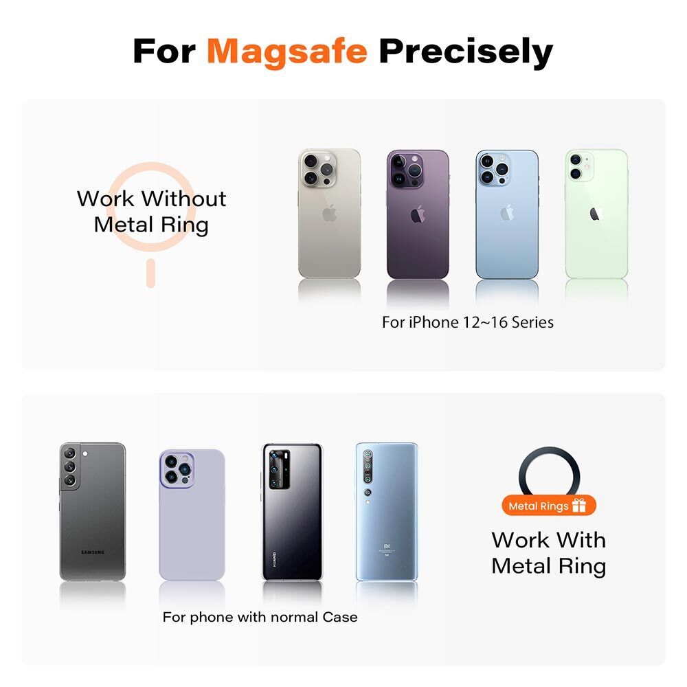 A2C MagSafe gym holder mounted on metal surface with iPhone attached magnetically