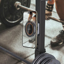 A2C MagSafe gym mount top-down view showing magnetic face and aluminium alloy construction