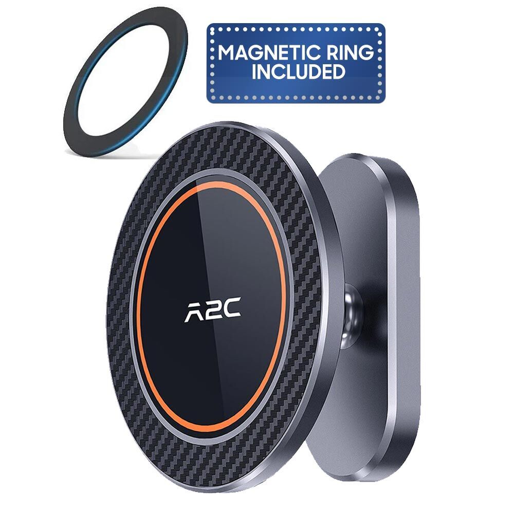 A2C MagSafe gym magnetic phone holder Black complete product overview front and back