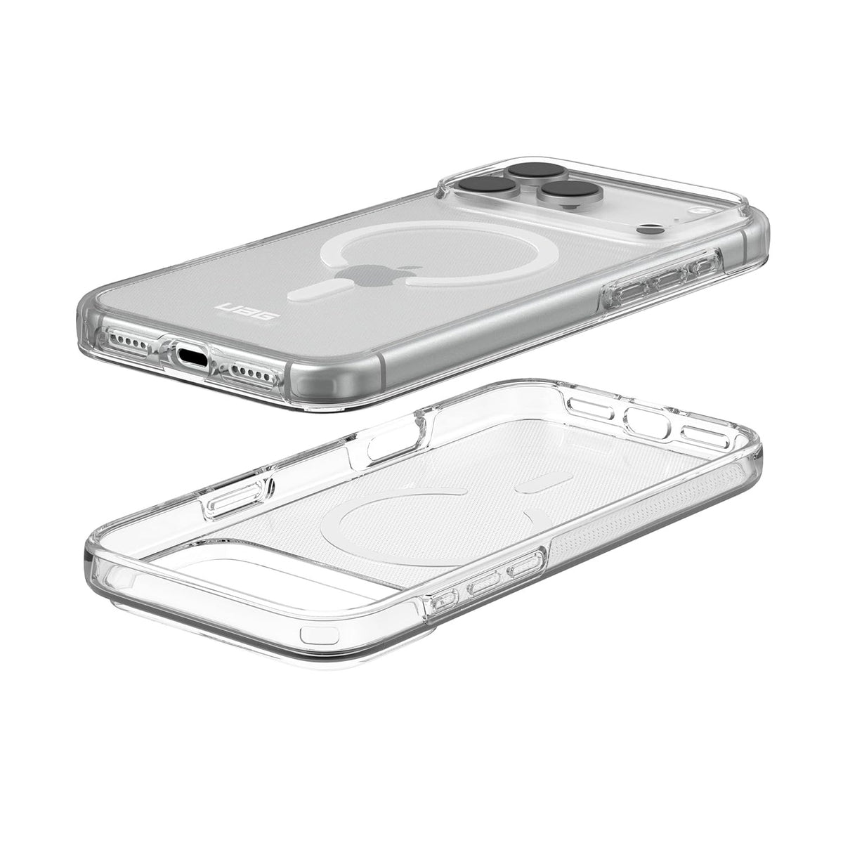 UAG Scout Clear case side profile and tactile buttons