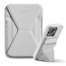 MOFT Snap-On MagSafe phone stand and wallet in Misty Cove MOVAS vegan leather