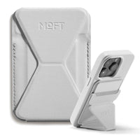 MOFT Snap-On MagSafe phone stand and wallet in Misty Cove MOVAS vegan leather