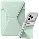 MOFT Snap-On MagSafe phone stand and wallet in Peppermint MOVAS vegan leather
