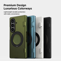 Built-in screen protector on VRS Terra Guard QuickStand Pro for Z Fold 8 Ultra