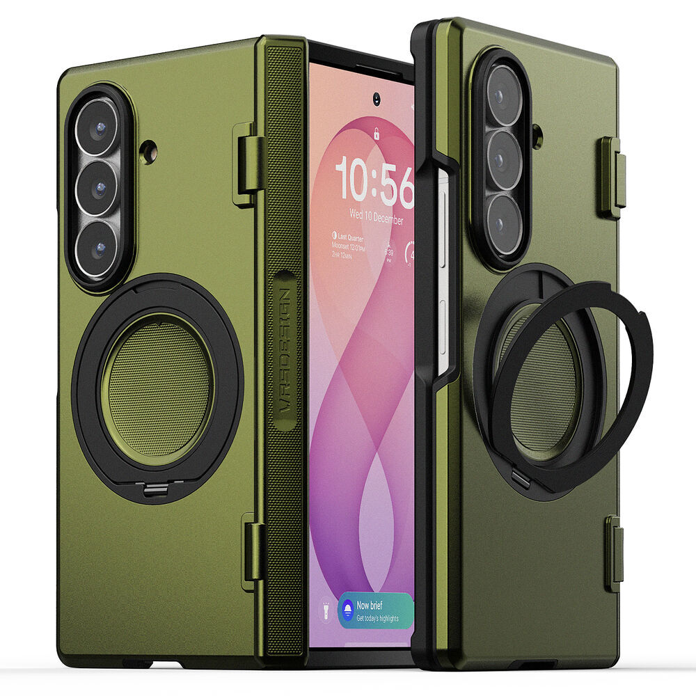 VRS Design Terra Guard QuickStand Pro case for Samsung Galaxy Z Fold 8 Ultra in Tactical Olive