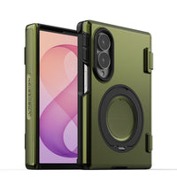 VRS Design Terra Guard QuickStand Pro case for Samsung Galaxy Z Fold 8 in Tactical Olive