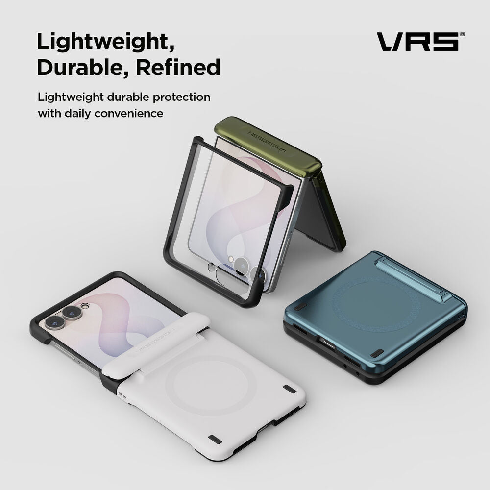 Spring-loaded hinge cover on VRS Terra Guard Modern Galaxy Z Flip 8 case