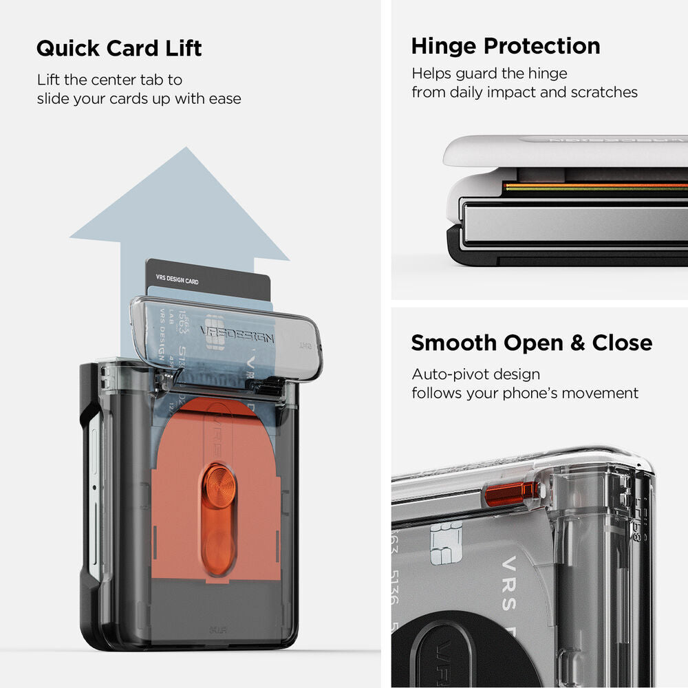 Spring-loaded hinge protection on VRS Terra Guard Modern Go for Galaxy Z Flip 8