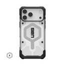 UAG Pathfinder Clear case for iPhone 17 Pro Max and 18 Pro Max in Ice/Silver, back