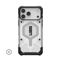 UAG Pathfinder Clear case for iPhone 17 Pro Max and 18 Pro Max in Ice/Silver, back