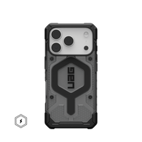 UAG Pathfinder Clear case for iPhone 17 Pro and 18 Pro in Ash/Black, back