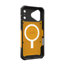 UAG Pathfinder case for iPhone 18 Pro Max in Heritage Yellow, angled
