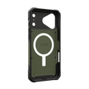 UAG Pathfinder case for iPhone 18 Pro Max in Olive Drab, angled