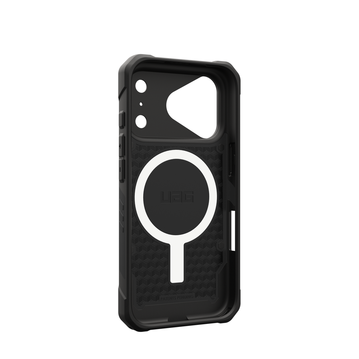 UAG Pathfinder case for iPhone 18 Pro in Black, angled