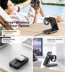 CHOETECH B750 Qi2 Certified 3-in-1 magnetic charger Stand with 10000mAh battery