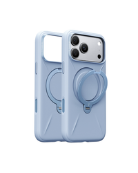 Torras Ostand Q3 Silicone Wind case for iPhone 18 Pro in Frost Harbour