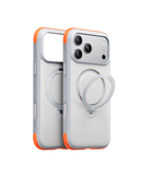 Torras Ostand Q3 Rugged case for iPhone 18 Pro in Sunrise White